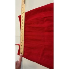 Burberrys Vintage Red Wool Skirt Suit Double Breasted Blazer Pleated Skirt Sz 6