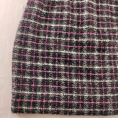 Ann Taylor Poly Wool Blend Skirt, Size 10 90s Pink Black White 28″ Waist