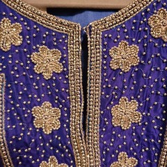VTG Fantasy of Esister Max Womens 100% Silk Beaded 3pc Skirt Suit sz 16