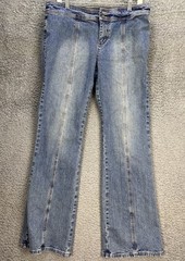 Vtg Y2K Guess Jeans Womens 32×32 Bootcut Flare Low Rise Center Stitch Grunge EUC