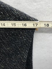 VTG Weathered by Natural Threads Vest Size M Gray Textured Sleeveless Button Up