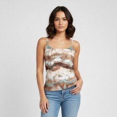 Vintage Tie Dye Cropped Spandex Camisole – S/M, made in Canada 🇨🇦