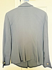 Vintage Chantal Thomass Paris Black Suit Jacket w/ Mother of Pearl buttons Size8