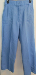 Vintage Women’s 14 Lt Blue Pleated Dress Pants Stroller By Woolco