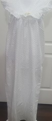 Two Piece Nightgown Set – Multicolour Petite Floral on White – Lace Trim – Large