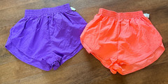 VINTAGE American High international USA Coral / Purple Dolphin Shorts L w/tags