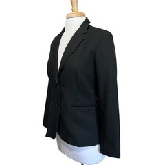 SHIRLEY of ATLANTA Vintage 70s 80s Women’s Black Blazer Size 12 Polyester