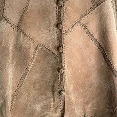 Vintage Selene Sport Suede Leather Vest Cowgirl Hippie Festival Grunge