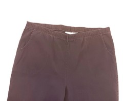 Vtg White Stag Brown Corduroy Retro STRETCH Waist Band Womens Plus 22/24 Pants