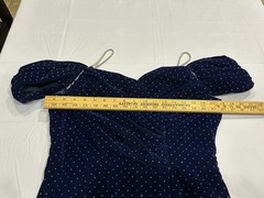 Vintage Loralie Prom Dress Size-16 Blue