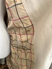 Vintage 80s Women’s Burberrys Trench Coat Nova Check Pockets Belt Coat M