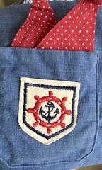 Vintage Liberty Square Denim Sailor Dress