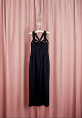 Thierry Mugler Inspired Vintage Black Evening Gown Dress Women’s Size 6