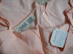 Vintage 40s Coral Pink Full Slip Dress Size 36 NOS With Tags USA