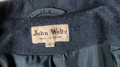 Vintage 1970s John Weitz Double Breasted Peacoat Made In Poland 100% Wool