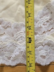 Vintage Nylon Neyret Chiffon Lace Full Slip Dress 34 Floral Pinup Pale Yellow