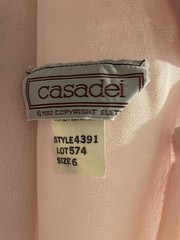Casadei Women’s Drop Waist Dress Baby Pink Size 6 Lace Sleeveless 90’s 1990 Cute