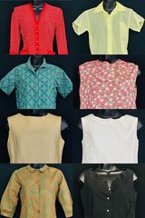 Vintage blouse lot, 1930 1940 1950 rayon sheer cotton sleeveless shirt top XS