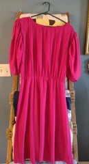 Vintage Sandra Lee 1980’s Pink DressW/Short Sleeves Size 16.5 Work Church Nerd