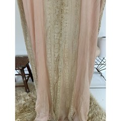1930s Vintage Sheer Lace Boudoir Peignoir Gown Romantic Robe READ