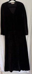 VTG Hudson’s From Switzerland Black Maxi Goth Elvira Dark Romantic Dress Sz M