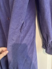 Vtg Homemade Women’s Robe Housecoat Blue Fleece Long