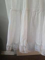 Vintage Western Collection Styles White Wedding Style Dress Petite W/ Belt NOS