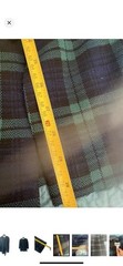 Lois Snyder Dani Max Vintage Blue And Green Plaid Long Sleeve Dress Size 12