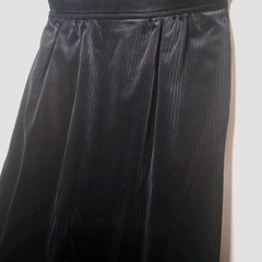 Vintage 1960s Jaeger Skirt And Vest Set Outfit Size 14 Black Velvet Herringbone