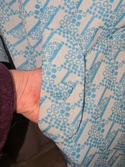 VTG 1971 Mod/GoGo Handmade By Sandy Bob’s Trench Coat W/ Blue Satin Lining Sz M