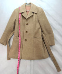 Vintage Wool Mohair Blend Coat No Size tag but Measures to be sm/med