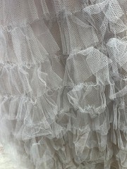 Vtg 50s Sz S 34 B 25 W Lavender Blue Prom Gown Dress Cupcake Strapless