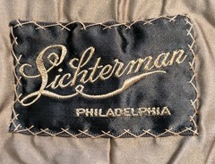 Vintage Lichterman Brown Fur (Likely Mink) Stole Cape Shawl Wrap Monogrammed
