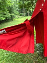Vintage Jerold Cape Coat Bright Red One Size