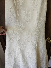 Vintage Discontinued Rare Demetrios Wedding Dress, Tummy Tuck, Long Train Dress
