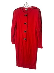 Vintage Grace and Tone Fashion Women’s Size 16 Retro 80’s Red Sheath Dress