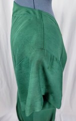 Vintage La Belle Green Button Down Dress w Gold Buttons Size 11/12