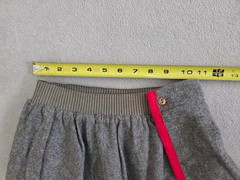 Vintage Woman’s Skirt 100% Wool Wrap Around 1960’s Red & Gray
