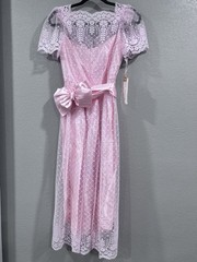 Vintage Pink JCPenney Lace Dress Size 5/6