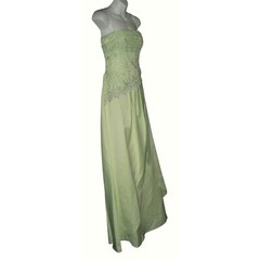 Masquerade Dress Vintage y2k Lime Green Fairy Mesh Glitter Gown Princess Pixie