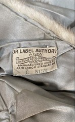 Vintage 60s Regal Furs Eddie Gevirtz Women’s Blonde Natural Fur Cape Stole Shrug