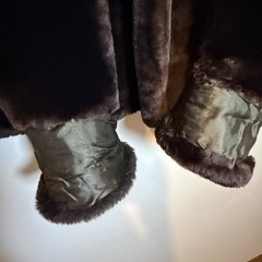 Vintage 50s 60s Mouton Fur Coat Womens Large Brown Sheared Beaver Fur Old Money