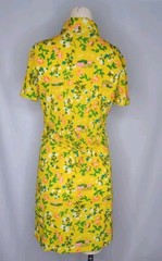Vintage The Cracker Barrel Colorful Yellow Dress Juniors Size