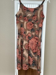 VTG 90’S Fairy Grunge Mocha &Muted Pink Babydoll dress DBYsize XS