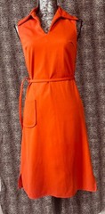 Vintage Orange Canadian Dress Size 13/14