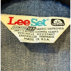 Vtg 70s LEE LEE SET Denim Safari Bush Jacket Short Sleeve Blue Cotton USA Men M