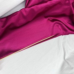 Vtg 1960’s Fuchsia Pink DiCarlo California Hollywood Glam Lingerie Robe 56″ Long