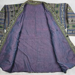 Vtg Loremar Guatemala Handwoven Reversible Kimono Robe OS Native Boho Hippie
