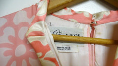 Ceil Chapman Dress Vintage Pink Long Sleeve Maxi V Neck