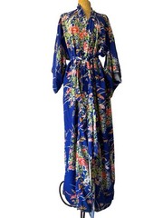 Mitsukiku 1960s Floral Vintage Kimono Robe Japan